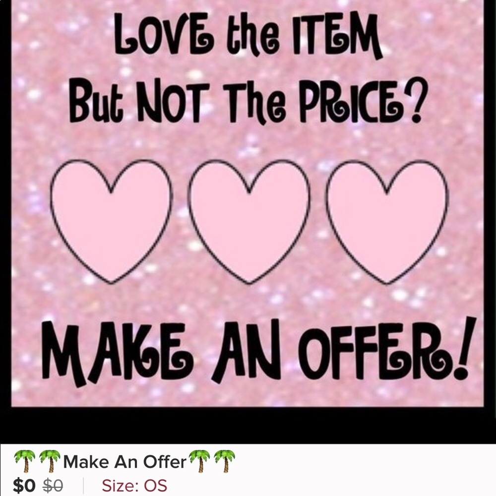 MAKE AN OFFER!